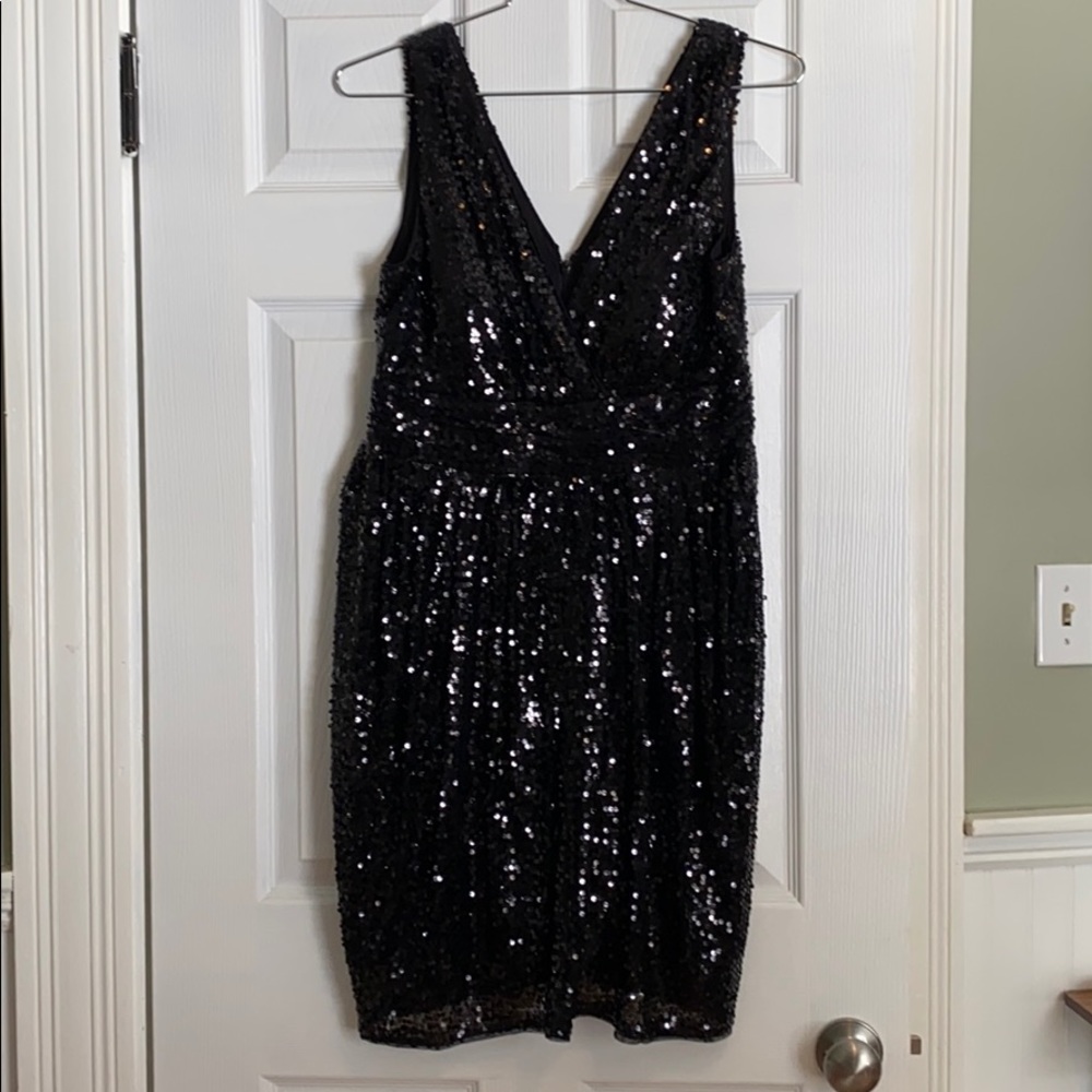Black Sequin Dress